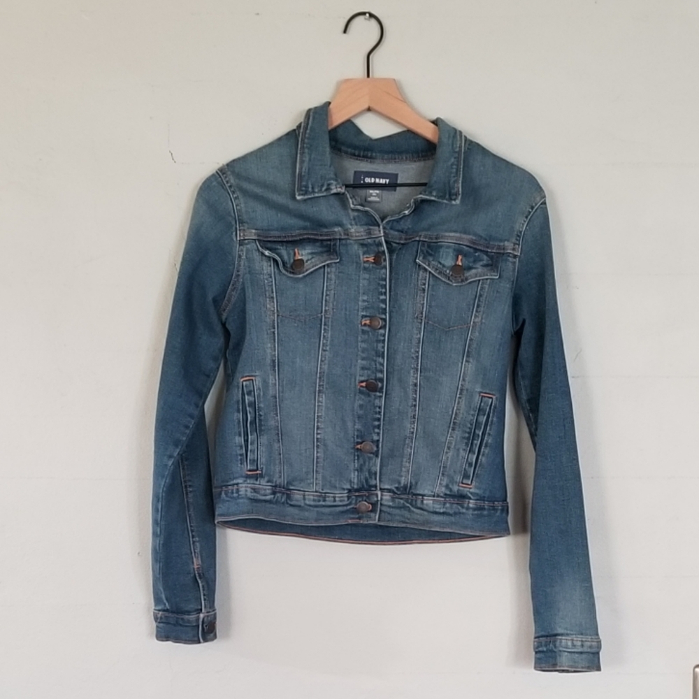 Old Navy | Medium Wash Denim Girl's Jacket | XXL (16) - Picture 2 of 6